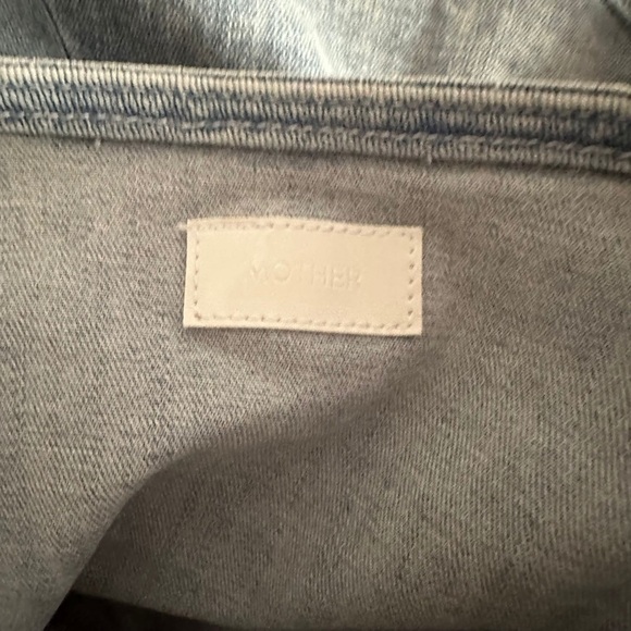 NEW MOTHER Denim The Ruffle Mini Raw Edge Skirt Threading the Needle I S… - Picture 9 of 10